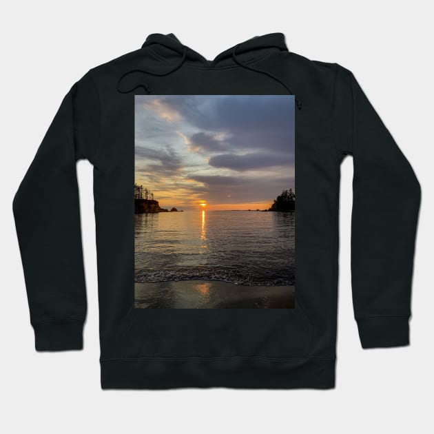 Sunset Reflection at Sunset Bay Hoodie by Ckauzmann